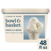 Bowl & Basket Vanilla Bean Rich & Creamy Ice Cream, 1.5 qt