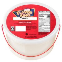 Flavor King Vanilla Light Ice Cream, 1 gallon