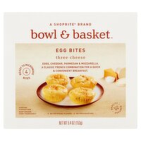 Bowl & Basket Three Cheese Egg Bites, 4 count, 5.4 oz