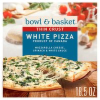 Bowl & Basket Thin Crust White Pizza, 18.5 oz, 18.5 Ounce