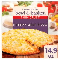 Bowl & Basket Thin Crust Cheezy Melt Pizza, 14.9 oz, 14.9 Ounce