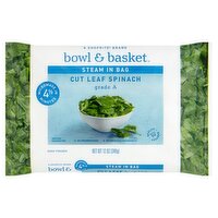 Bowl & Basket Steam in Bag Cut Leaf Spinach, 12 oz