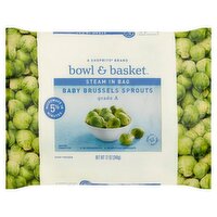 Bowl & Basket Steam in Bag Baby Brussels Sprouts, 12 oz