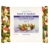 Bowl & Basket Broccoli, Cauliflower & Carrots California Vegetable Blend, 16 oz, 16 Ounce