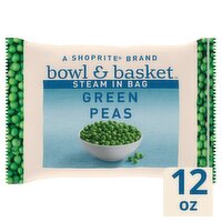 Bowl & Basket Steam in Bag Green Peas, 12 oz