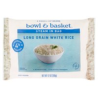 Bowl & Basket Steam in Bag Long Grain White Rice, 12 oz, 12 Ounce