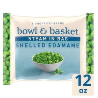 Bowl & Basket Steam in Bag Shelled Edamame, 12 oz, 12 Ounce