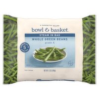 Bowl & Basket Steam in Bag Whole Green Beans, 12 oz, 12 Ounce