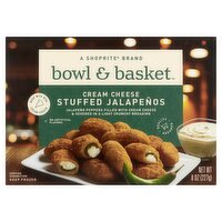 Bowl & Basket Cream Cheese Stuffed Jalapeños, 8 oz, 8 Ounce