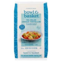 Bowl & Basket Tri-Color Cheese Tortellini Pasta, 19 oz, 19 Ounce