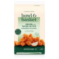 Bowl & Basket Onion Flavor Tater Bites Shredded Potatoes, 32 oz, 32 Ounce