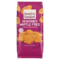 Bowl & Basket French Fried Potatoes Seasoned Waffle Fries, 22 oz