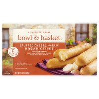 Bowl & Basket Stuffed Cheese, Garlic Bread Sticks, 5 count, 11.5 oz, 11.5 Ounce