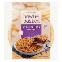 Bowl & Basket Deep Dish 9" Pie Crusts, 2 count, 10 oz