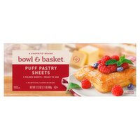 Bowl & Basket Puff Pastry Sheets, 2 count, 17.3 oz, 17.3 Ounce