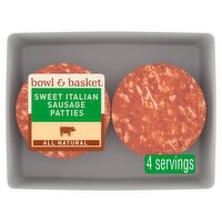 Bowl & Basket Sweet Italian Sausage Patties, 16 oz
