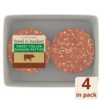 Bowl & Basket Sweet Italian Sausage Patties, 16 oz