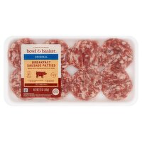 Bowl & Basket Original Breakfast Sausage Patties, 1.5 oz, 8 count, 12 Ounce