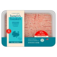 Bowl & Basket 93% Fat Free Ground Turkey, 20.8 oz