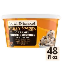 Bowl & Basket Caramel Cookie Crumble Ice Cream, 1.5 qt