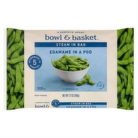 Bowl & Basket Steam in Bag Edamame in a Pod, 12 oz