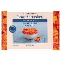 Bowl & Basket Steam in Bag Crinkle Cut Carrots, 12 oz