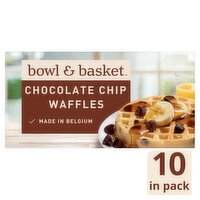 Bowl & Basket Chocolate Chip Waffles, 10 count, 10.9 oz