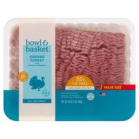 Bowl & Basket 85% Fat Free Ground Turkey Value Size, 48 oz