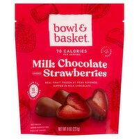 Bowl & Basket Milk Chocolate Covered Strawberries, 8 oz