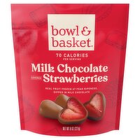Bowl & Basket Milk Chocolate Covered Strawberries, 8 oz