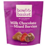 Bowl & Basket Milk Chocolate Covered Mixed Berries, 8 oz