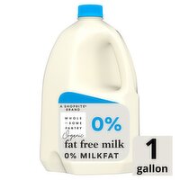 Wholesome Pantry Organic Fat Free Milk, 1 gallon