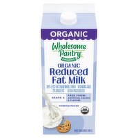 Wholesome Pantry Organic Reduced Fat Milk, half gallon