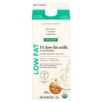 Wholesome Pantry Organic 1% Low Fat Milk, 0.5 gallon, 64 Fluid ounce