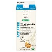 Wholesome Pantry Organic 0% Fat Free Milk, half gallon