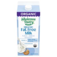 Wholesome Pantry Organic Fat Free Milk, half gallon