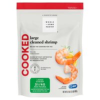 Wholesome Pantry Cooked Large Cleaned Shrimp, 62-80 shrimp per bag, 32 oz, 2 Pound