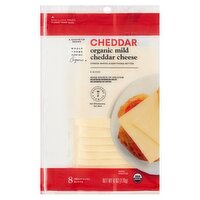 Wholesome Pantry Organic Mild Cheddar Cheese, 8 count, 6 oz