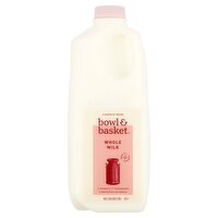 Bowl & Basket Whole Milk, half gallon, 0.5 Gallon