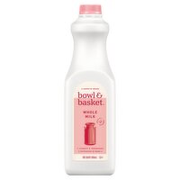 Bowl & Basket Whole Milk, one quart, 32 Fluid ounce