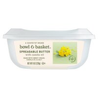 Bowl & Basket Spreadable Butter with Canola Oil, 8 oz, 8 Ounce