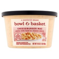 Bowl & Basket Cheeseburger Mac Pasta with Beef in Cheese Sauce, 16 oz