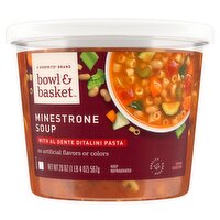 Bowl & Basket Minestrone Soup with Al Dente Ditalini Pasta, 20 oz, 20 Ounce