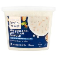 Bowl & Basket New England Style Clam Chowder Soup, 20 oz, 20 Ounce