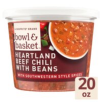 Bowl & Basket Bowl & Basket Heartland Beef Chili with Beans, 20 oz, 20 Ounce 