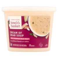 Bowl & Basket Cream of Crab Soup with Premium Crab Meat, 20 oz