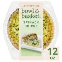 Bowl & Basket Spinach Quiche, 12 oz