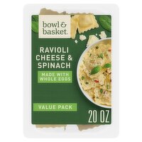 Bowl & Basket Ravioli Cheese & Spinach Pasta Value Pack, 20 oz