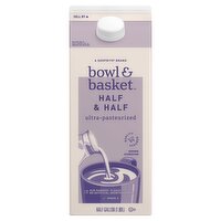 Bowl & Basket Half & Half, half gallon, 64 Fluid ounce