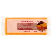 Bowl & Basket Sharp Cheddar Natural Cheese, 8 oz